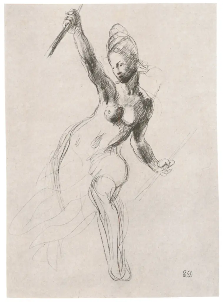 Anonimo , Delacroix, Eug&egrave;ne - sec. XIX - La libert&agrave; che guida il popolo , fronte