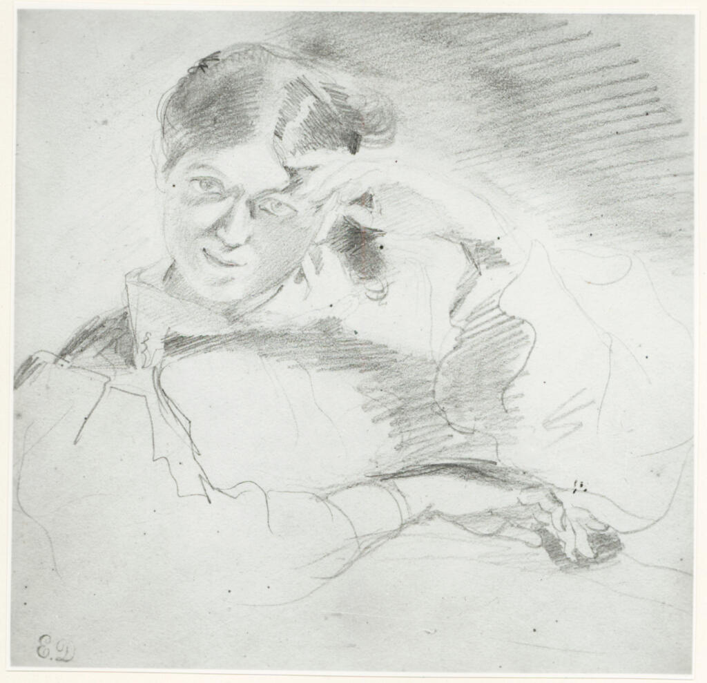 Anonimo , Delacroix, Eugène - sec. XIX - Madame Dalton , fronte