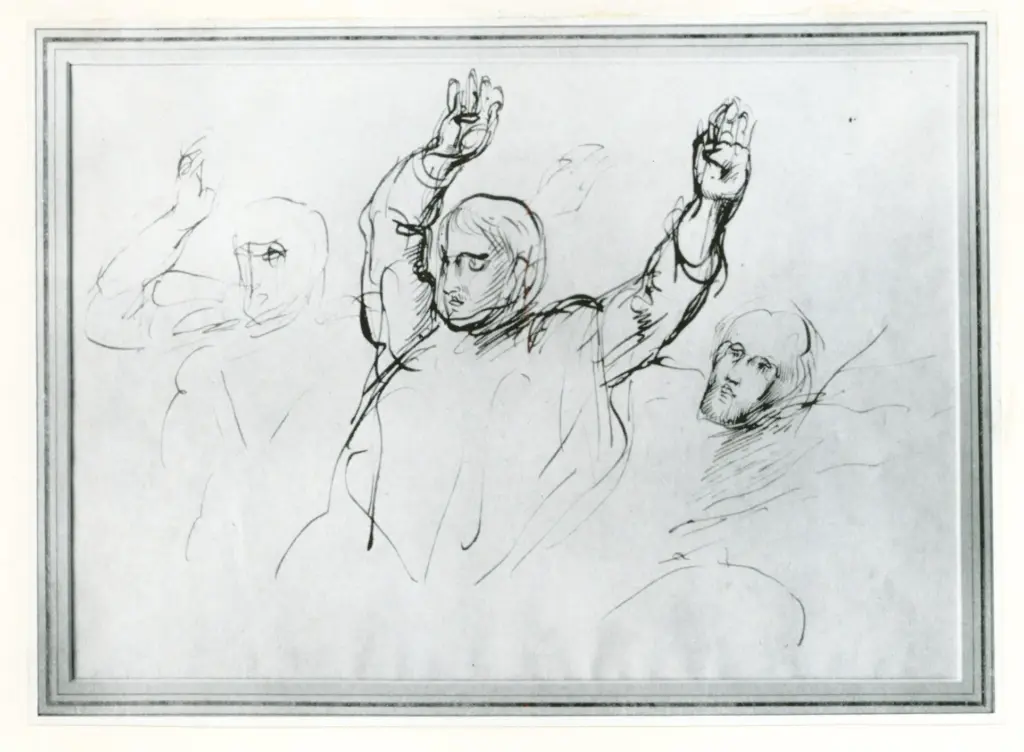 Anonimo , Delacroix, Eug&egrave;ne - sec. XIX - Les Convulsionnaires de Tanger