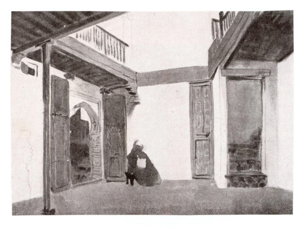 Anonimo , Delacroix, Eugène - sec. XIX - La casa delle "Nozze ebraiche" , fronte