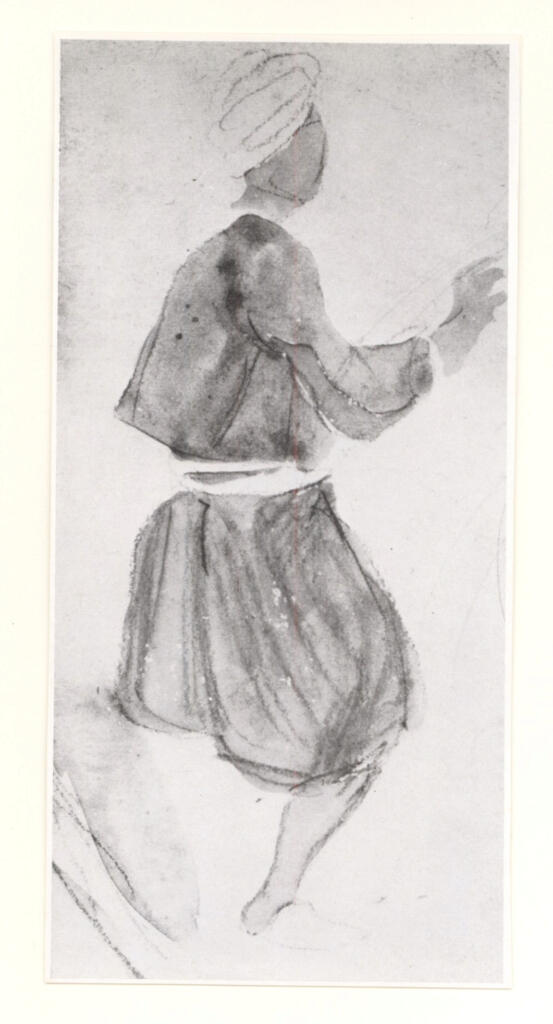 Anonimo , Delacroix, Eugène - sec. XIX - Arabe à cheval , fronte