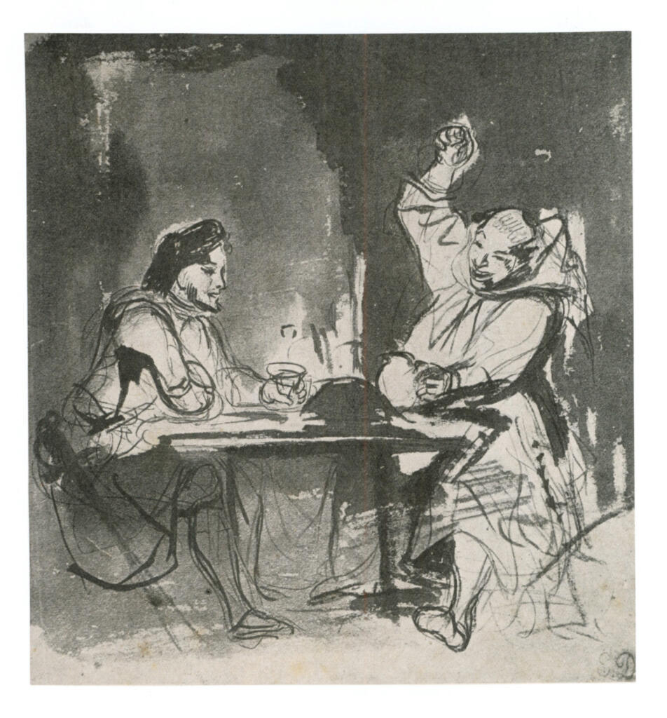 Anonimo , Delacroix, Eugène - sec. XIX - L'eremita di Copmanhurst , fronte