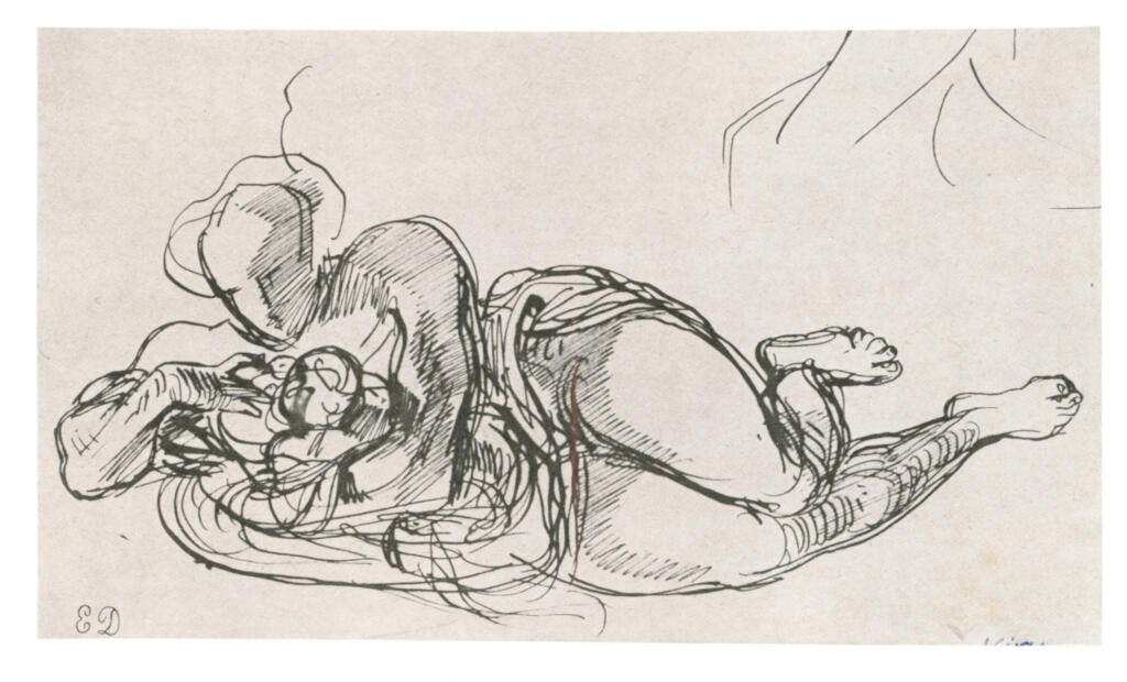 Anonimo , Delacroix, Eugène - sec. XIX - Studio per il salone del re