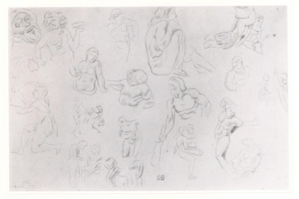 Anonimo , Delacroix, Eugène - sec. XIX - Page d'étude , fronte