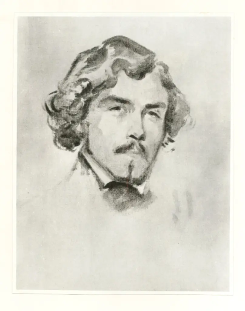 Anonimo , Delacroix, Eug&egrave;ne - sec. XIX - Autoritratto , fronte