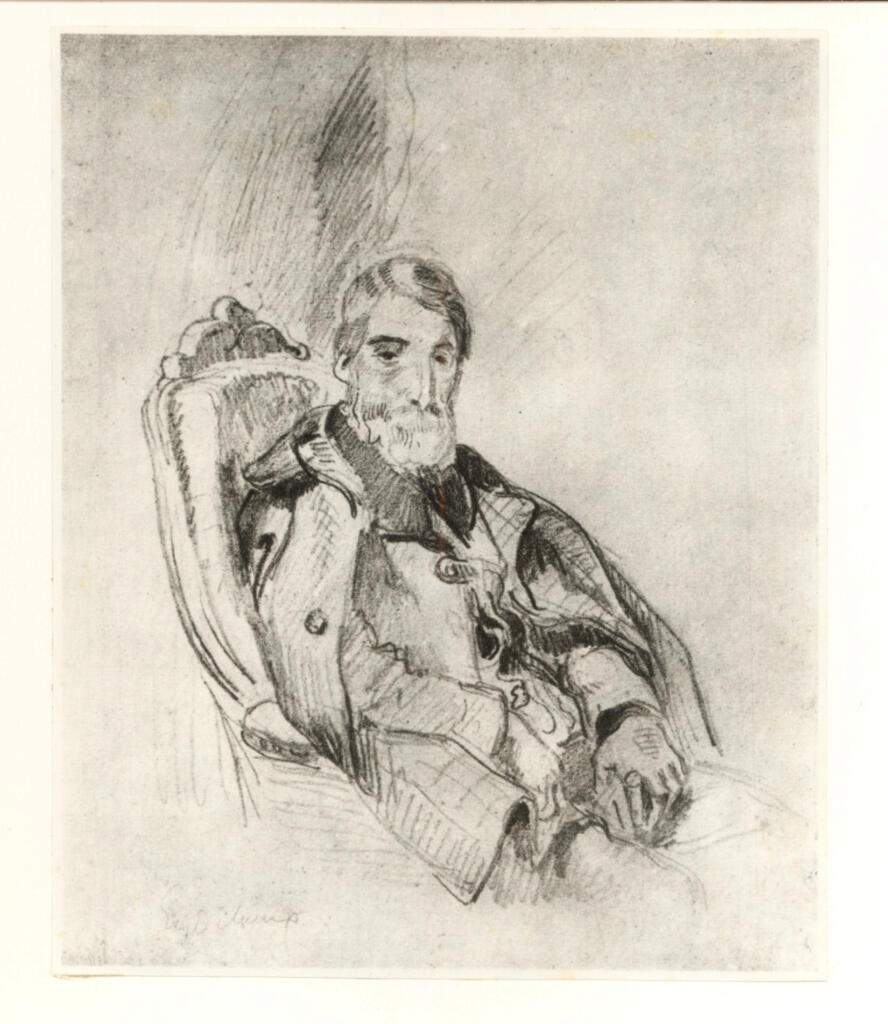 Anonimo , Delacroix, Eugène - sec. XIX - Alfred Bruyas , fronte