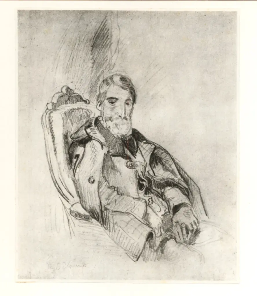 Anonimo , Delacroix, Eug&egrave;ne - sec. XIX - Alfred Bruyas , fronte