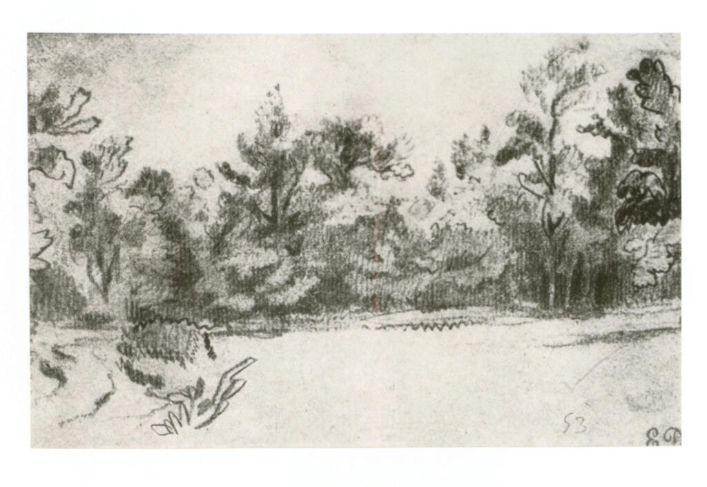 Anonimo , Delacroix, Eugène - sec. XIX - La foresta di Sénart , fronte