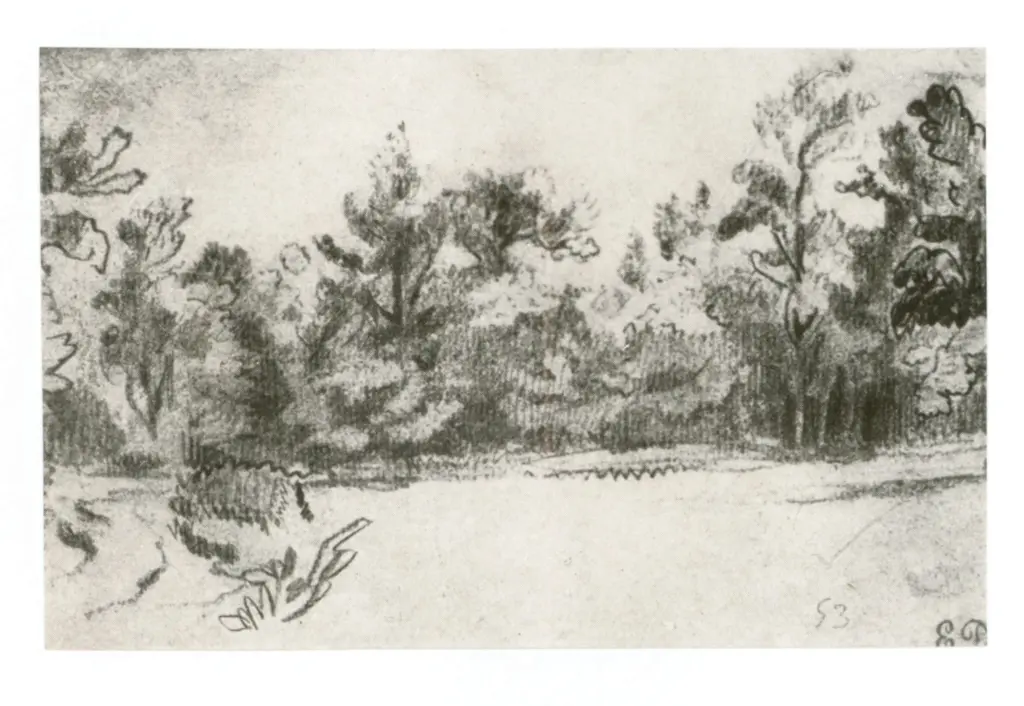 Anonimo , Delacroix, Eug&egrave;ne - sec. XIX - La foresta di S&eacute;nart , fronte