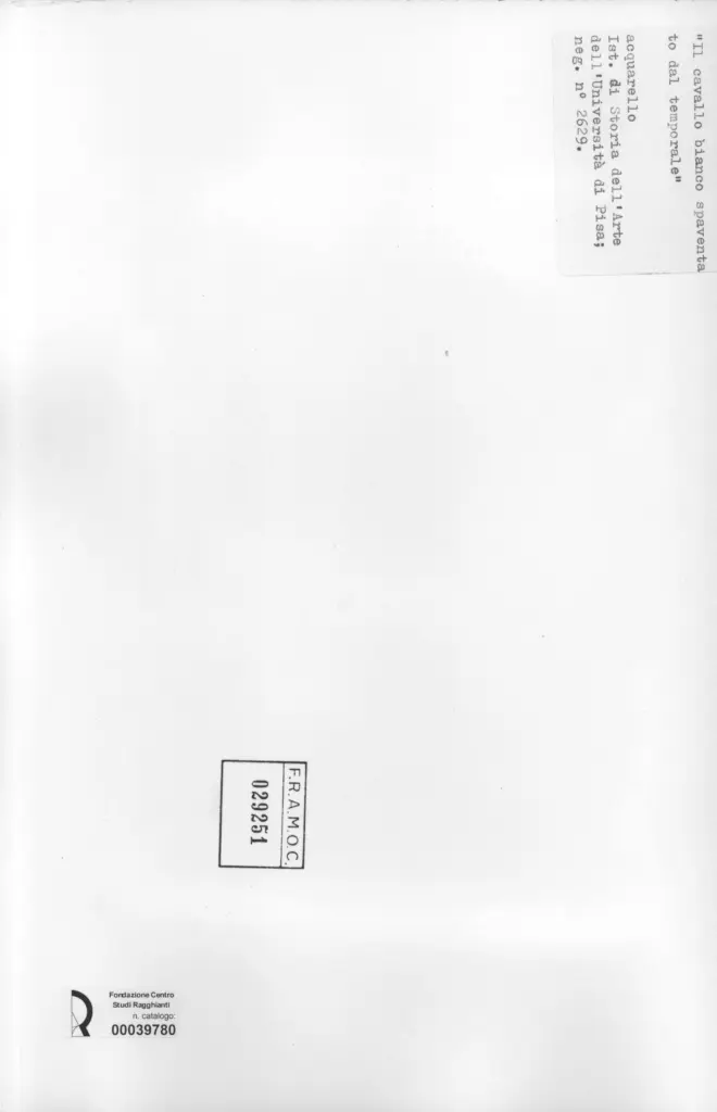 Università di Pisa. Dipartimento di Storia delle Arti , retro