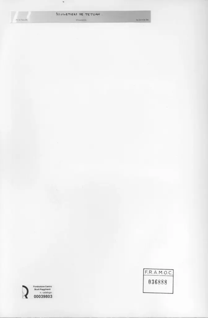 Anonimo , Delacroix, Eugène - sec. XIX - Muletiers De Tetuan , retro