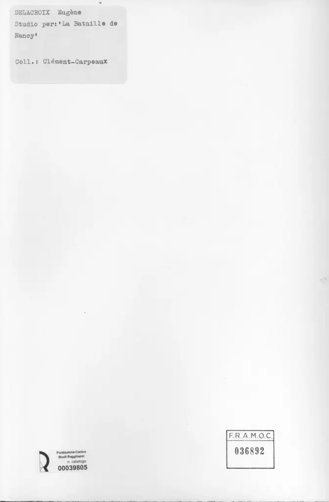 Anonimo , Delacroix, Eug&egrave;ne - sec. XIX - La Bataille de Nancy , retro