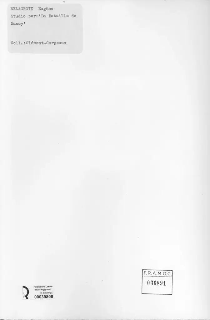 Anonimo , Delacroix, Eug&egrave;ne - sec. XIX - La Bataille de Nancy , retro
