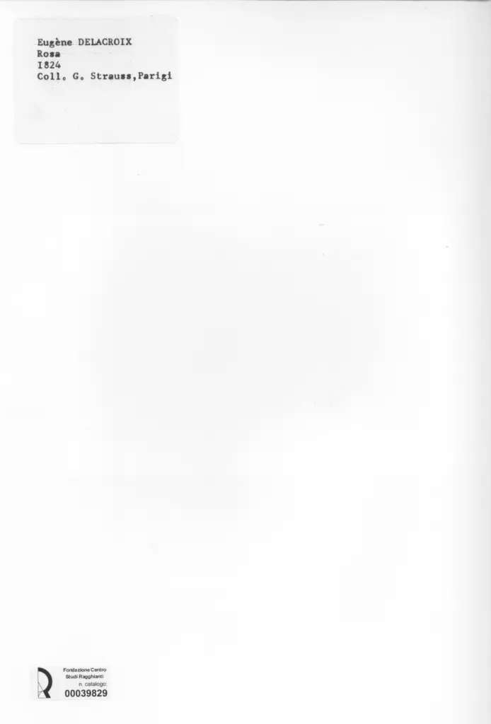 Anonimo , Delacroix, Eug&egrave;ne - sec. XIX - Rosa , retro