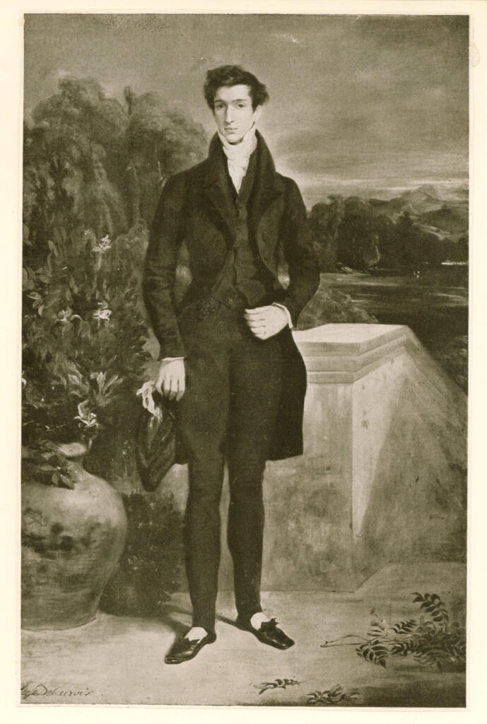 Anonimo , Delacroix, Eugène - sec. XIX - Portrait of baron Schwiter , fronte