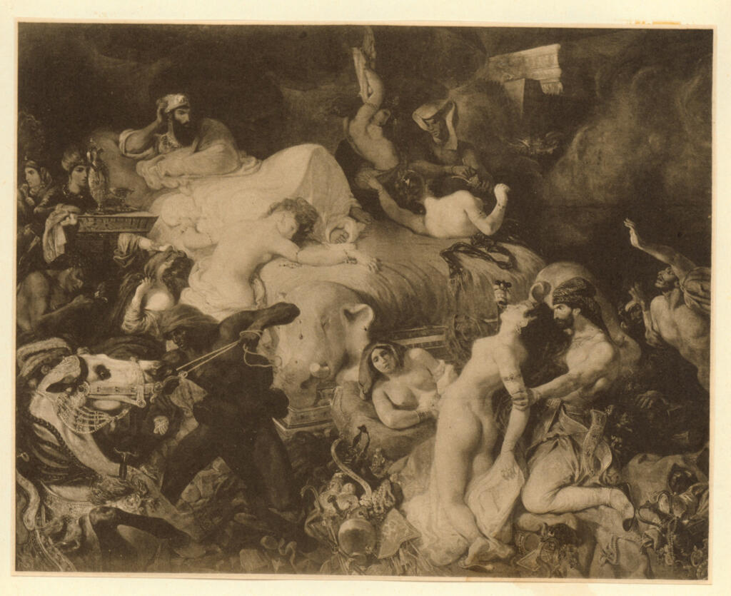 Anonimo , Delacroix, Eugène - sec. XIX - La morte di Sardanapalo , fronte