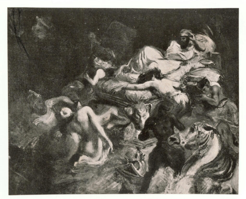Anonimo , Delacroix, Eugène - sec. XIX - La morte di Sardanapalo , fronte