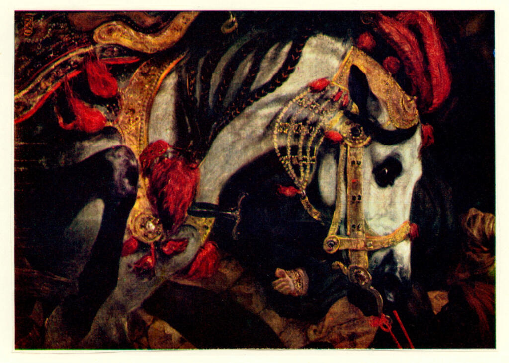 Anonimo , Delacroix, Eugène - sec. XIX - La morte di Sardanapalo (particolare) , fronte