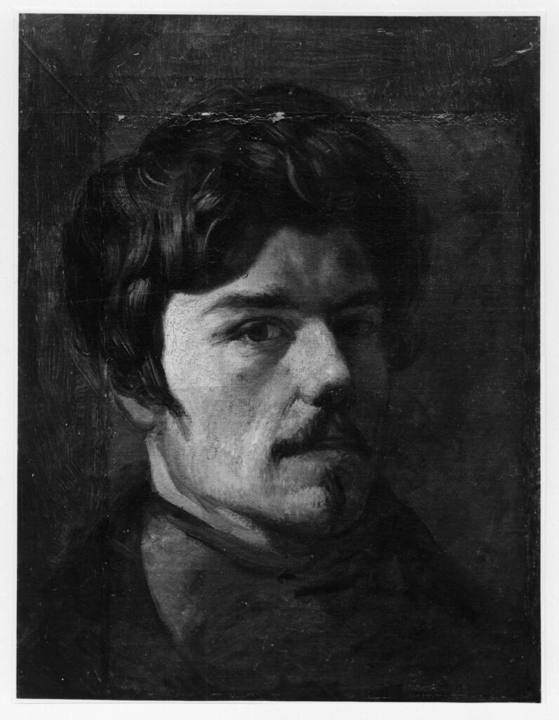 Anonimo , Delacroix, Eugène - sec. XIX - Autoritratto