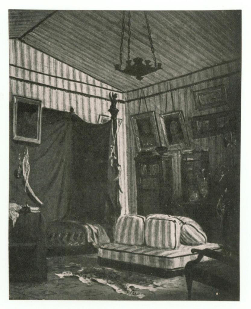 Anonimo , Delacroix, Eugène - sec. XIX - Appartamento del conte de Mornay , fronte