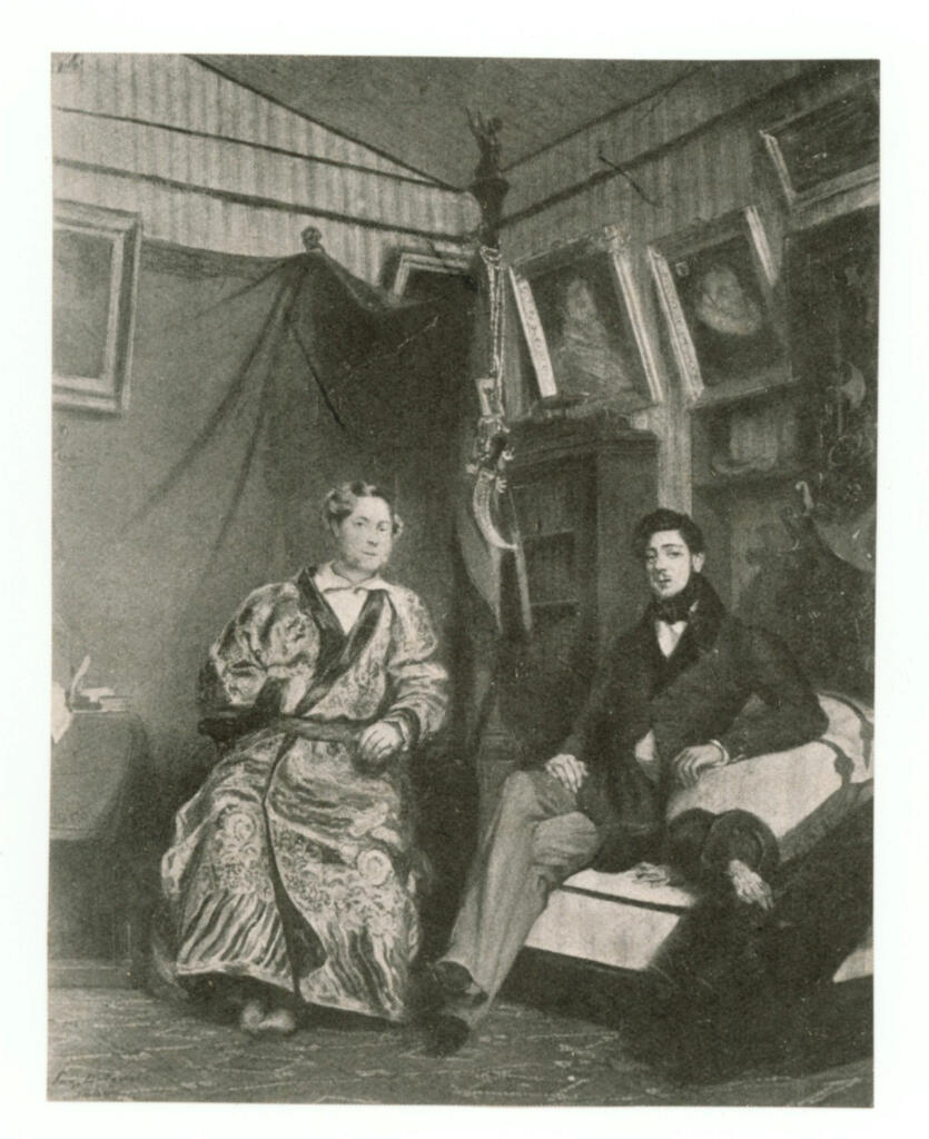 Anonimo , Delacroix, Eugène - sec. XIX - Ritratto del conte Mornay e di Anatolio Demidoff , fronte
