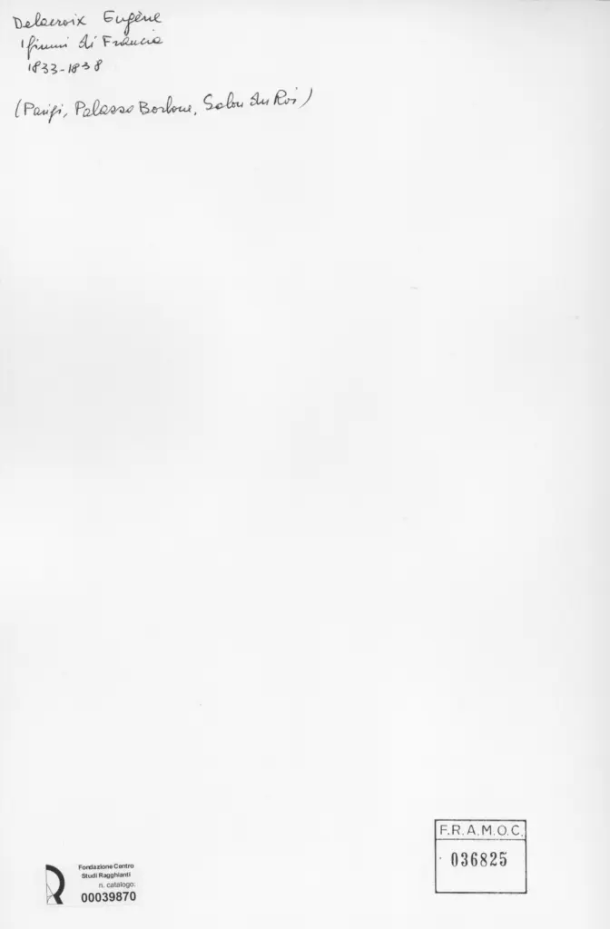 Anonimo , Delacroix, Eug&egrave;ne - sec. XIX - I fiumi di Francia , retro