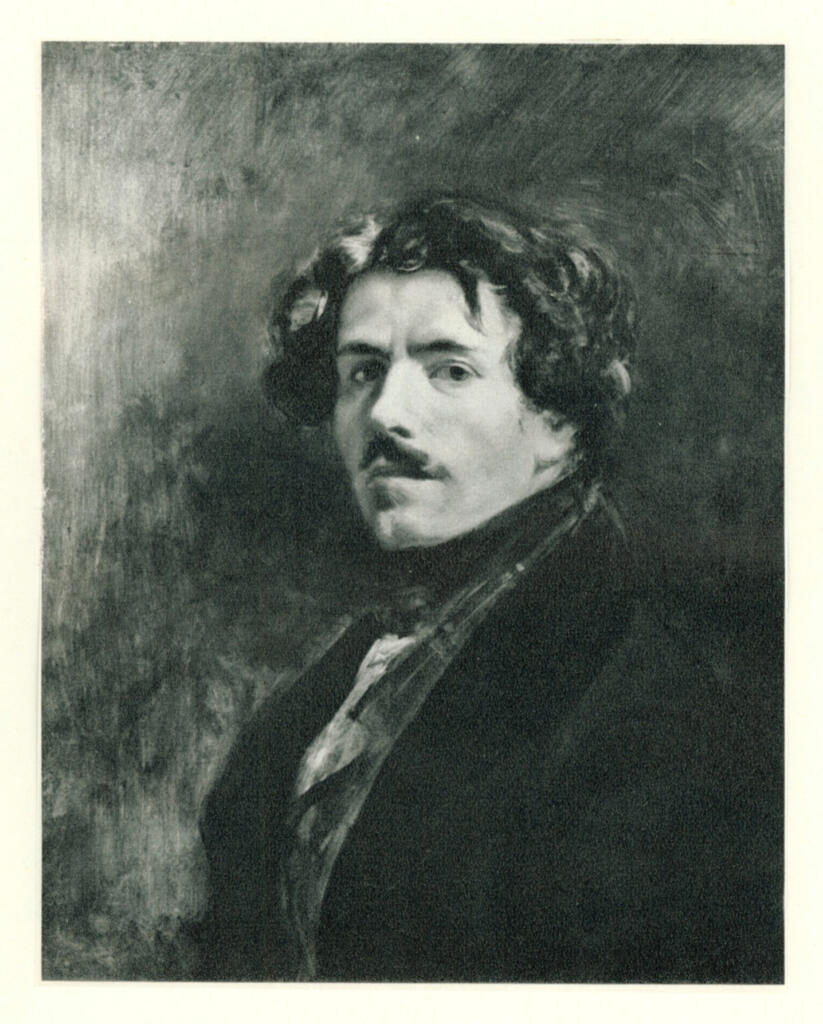 Anonimo , Delacroix, Eugène - sec. XIX - Autoritratto , fronte