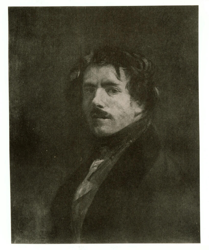 Anonimo , Delacroix, Eugène - sec. XIX - Autoritratto , fronte