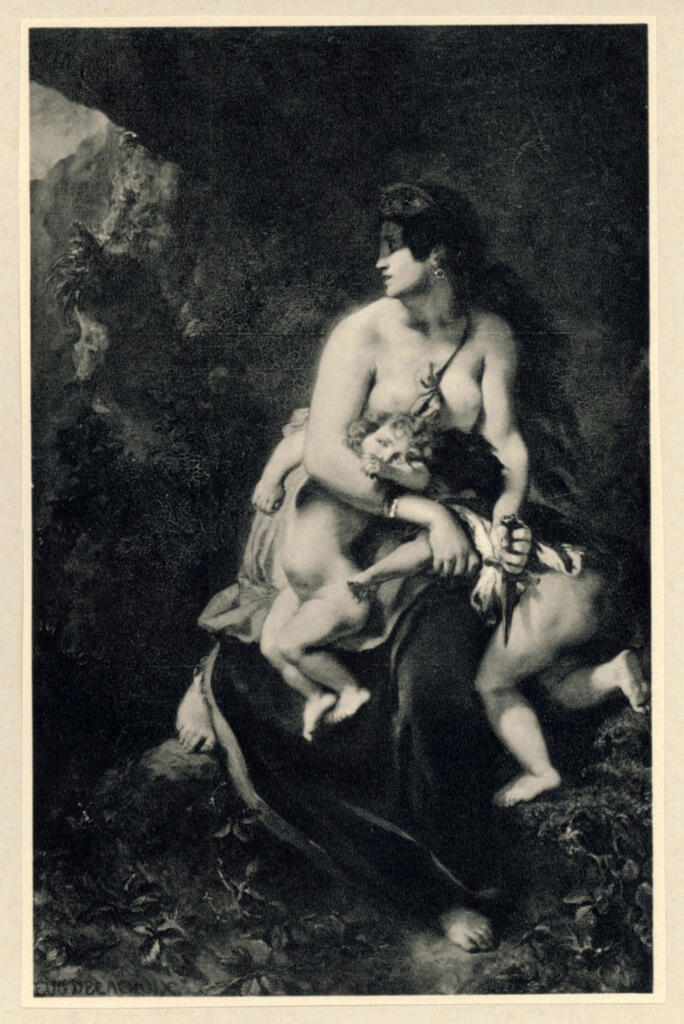 Anonimo , Delacroix, Eugène - sec. XIX - Medea , fronte
