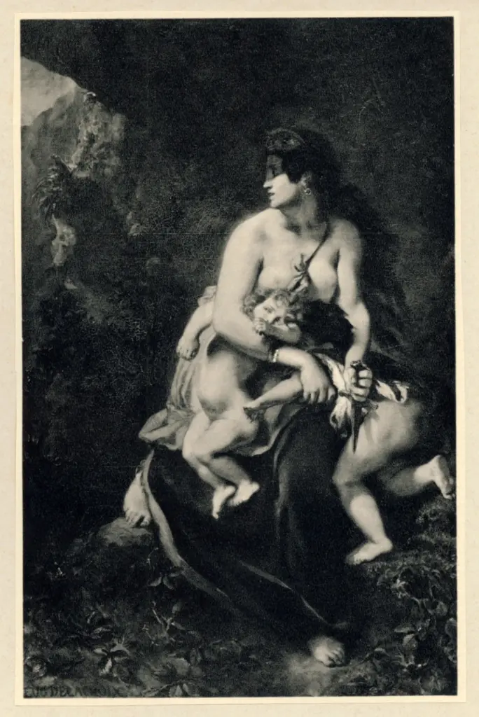 Anonimo , Delacroix, Eug&egrave;ne - sec. XIX - Medea , fronte