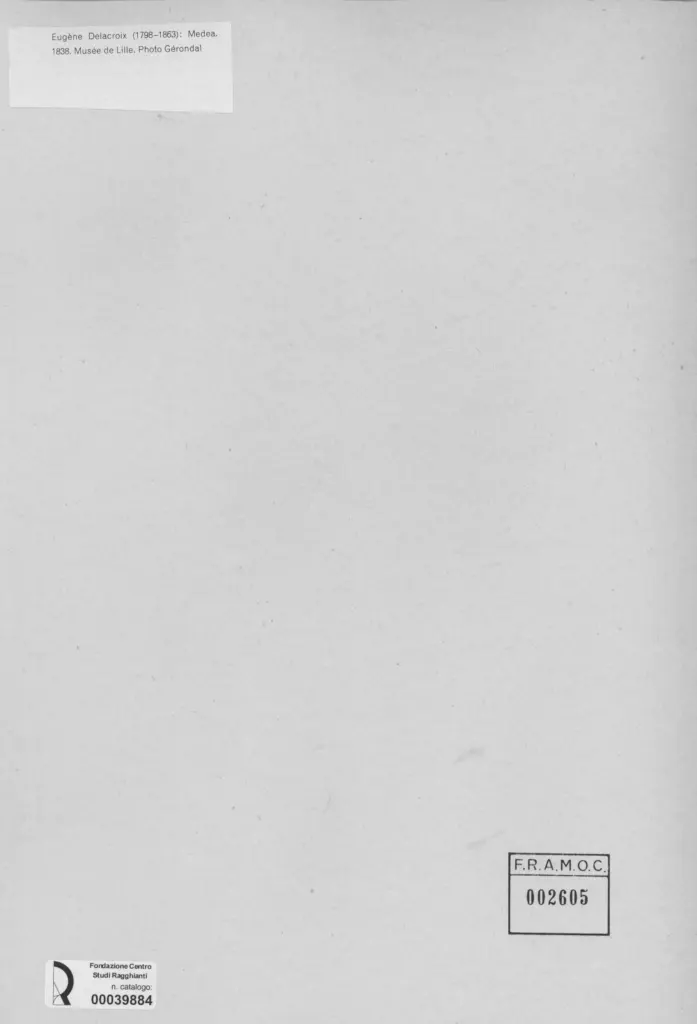 Anonimo , Delacroix, Eug&egrave;ne - sec. XIX - Medea , retro