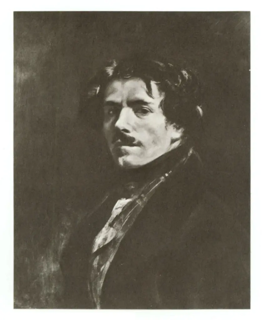 Anonimo , Delacroix, Eug&egrave;ne - sec. XIX - Autoritratto , fronte