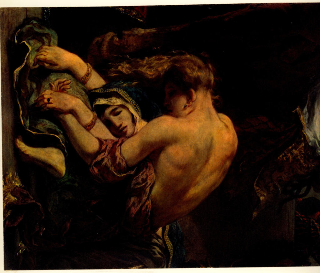 Anonimo , Delacroix, Eugène - sec. XIX - Presa di Costantinopoli dai crociati , fronte