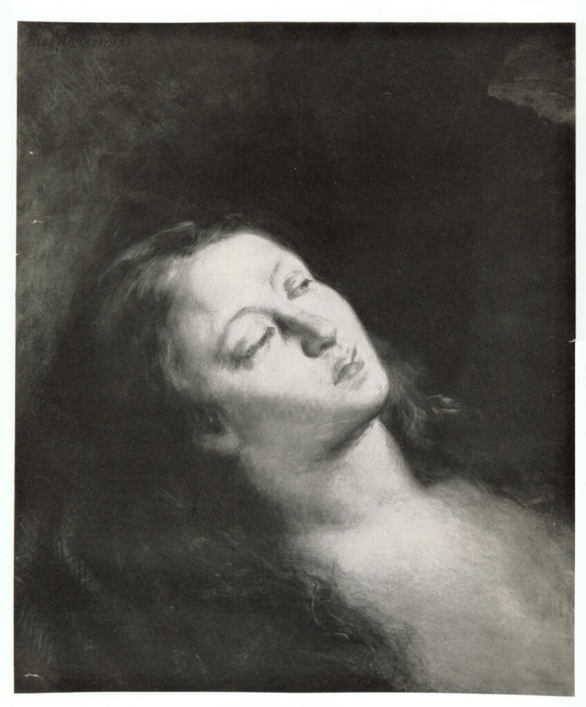 Anonimo , Delacroix, Eugène - sec. XIX - Testa della Maddalena , fronte