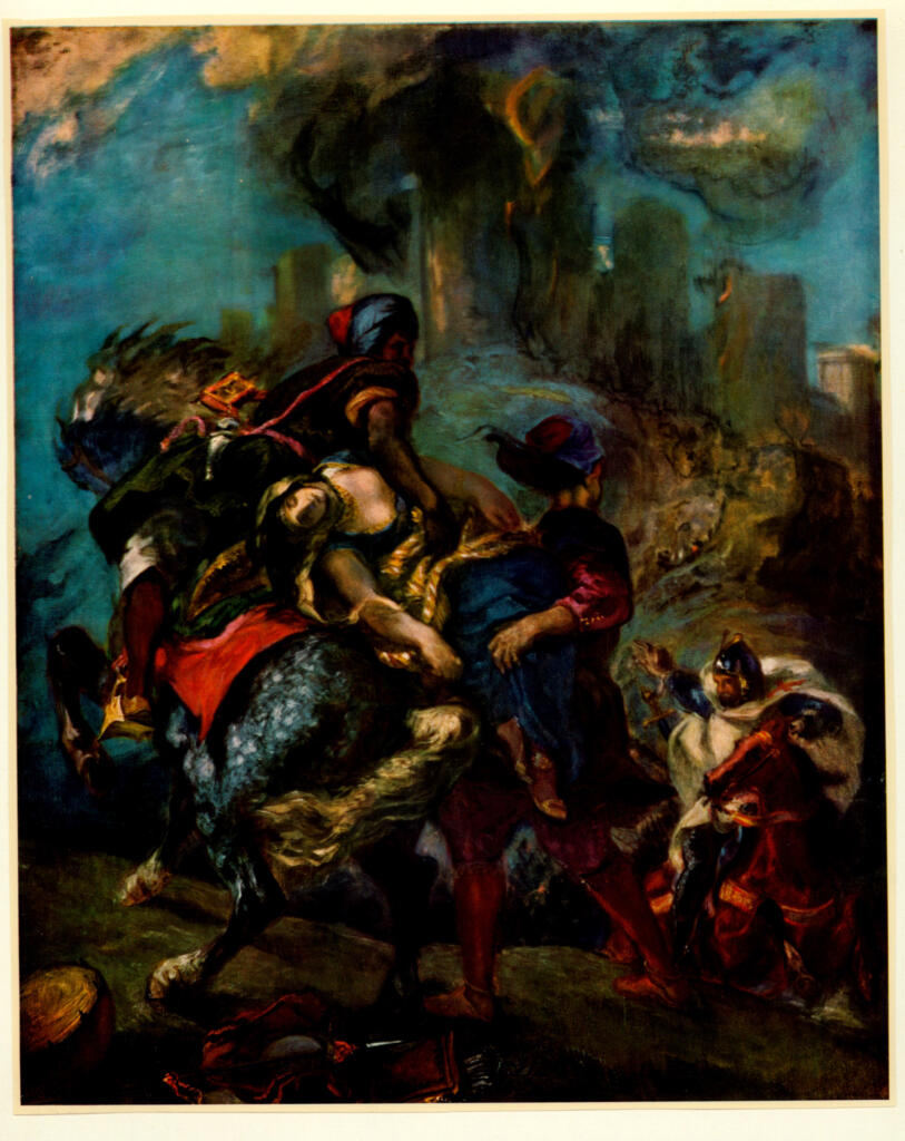 Anonimo , Delacroix, Eugène - sec. XIX - Il rapimento di Rebecca , fronte