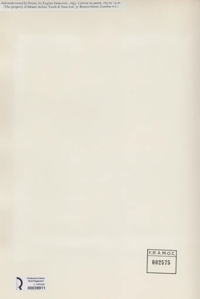 Anonimo , Delacroix, Eug&egrave;ne - sec. XIX - Andromeda rescued by Perseus , retro
