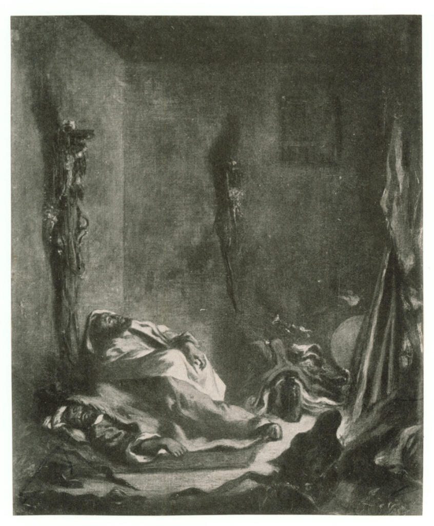 Anonimo , Delacroix, Eugène - sec. XIX - Corpo di guardia a Meknes , fronte