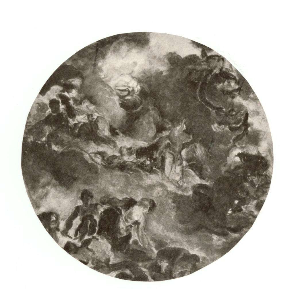 Anonimo , Delacroix, Eugène - sec. XIX - La pace che consola gli uomini , fronte