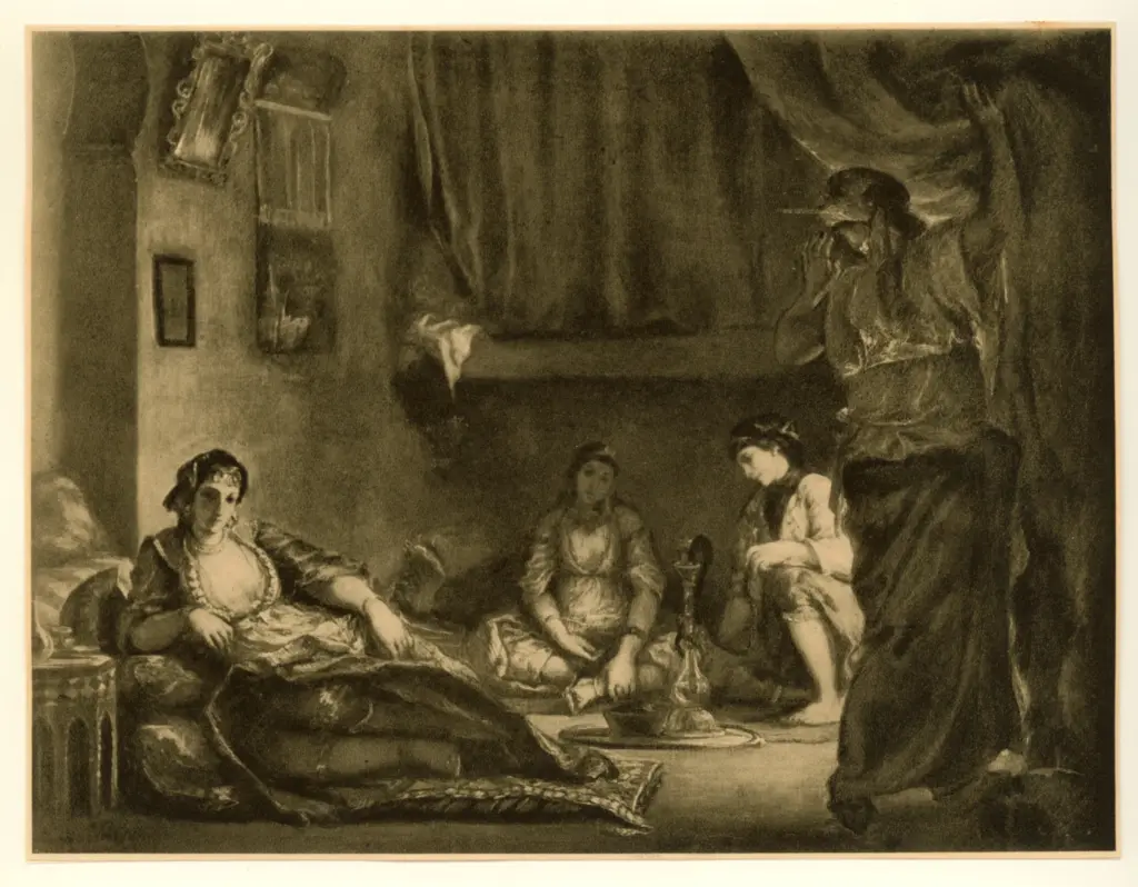 Anonimo , Delacroix, Eug&egrave;ne - sec. XIX - Femmes d'Alger , fronte