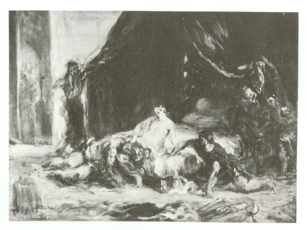 Anonimo , Delacroix, Eug&egrave;ne - sec. XIX - Samson and Delilah , fronte