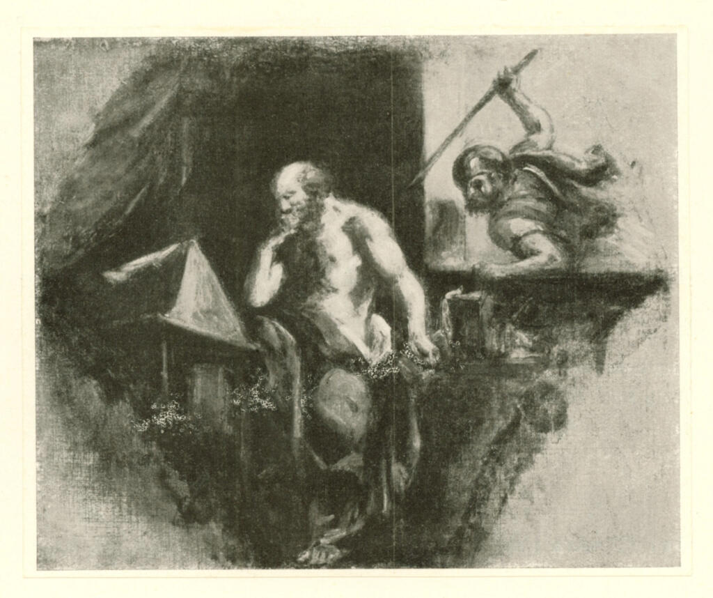 Delacroix, Eugène , Archimede e il soldato romano -
