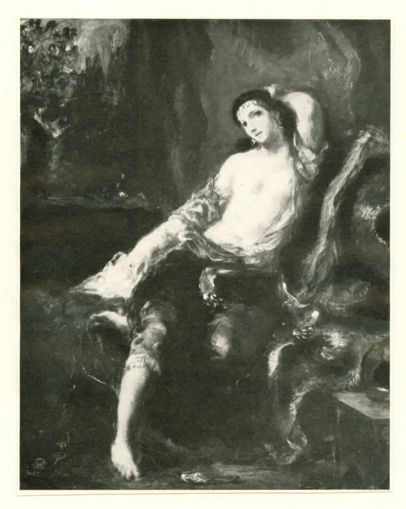 Anonimo , Delacroix, Eug&egrave;ne - sec. XIX - Odaliske , fronte