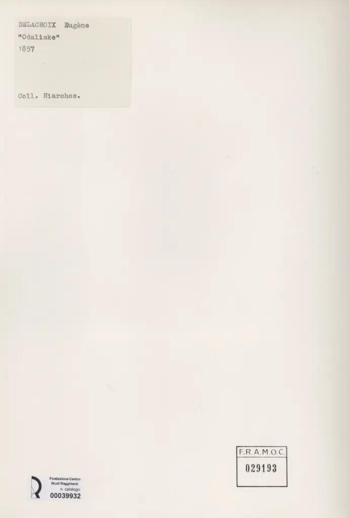 Anonimo , Delacroix, Eug&egrave;ne - sec. XIX - Odaliske , retro