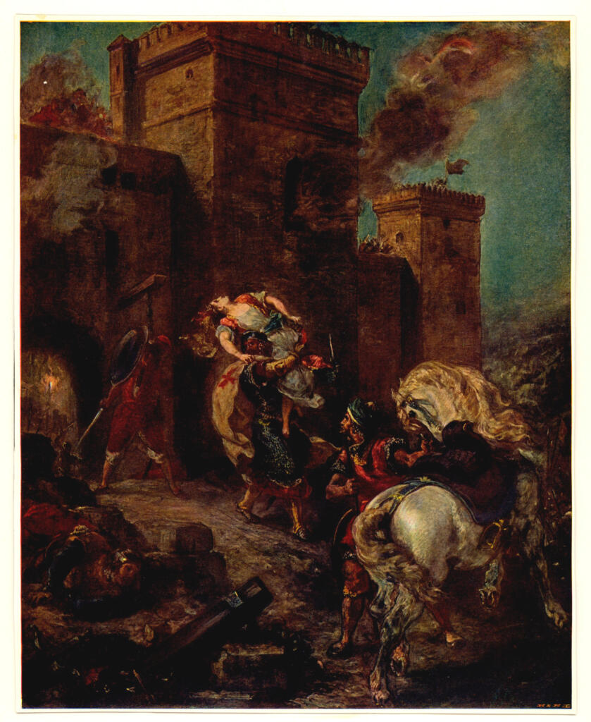 Anonimo , Delacroix, Eugène - sec. XIX - Il rapimento di Rebecca , fronte