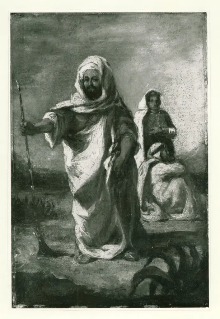 Anonimo , Delacroix, Eug&egrave;ne - sec. XIX - Chef marocain , fronte