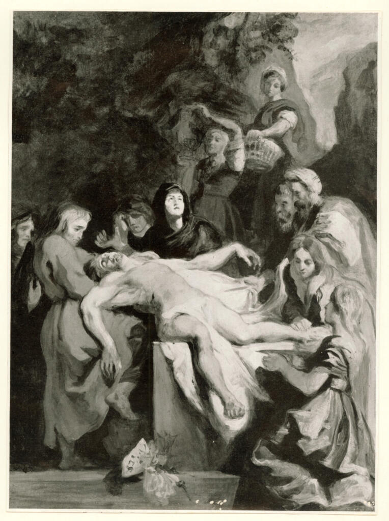 Anonimo , Delacroix, Eugène - sec. XIX - Entombement , fronte