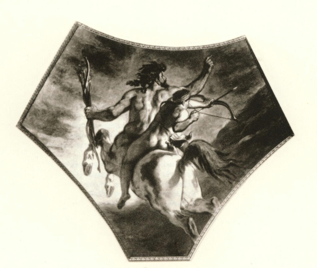 Anonimo , Delacroix, Eugène - sec. XIX - L'education d'Achille , fronte