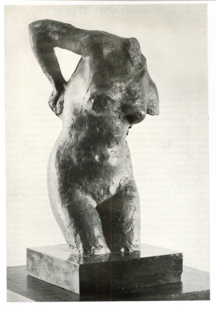 Anonimo , Degas, Edgar - sec. XIX - Torso di giovane donna , fronte