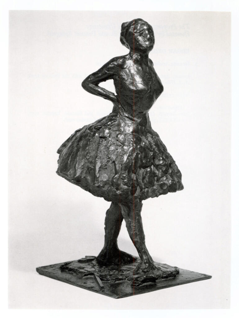 Anonimo , Degas, Edgar - sec. XIX - Danseuse habillée au repos , fronte
