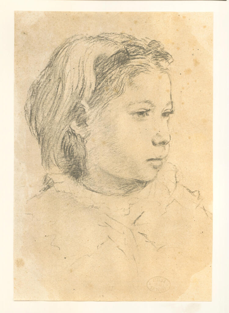 Anonimo , Degas, Edgar - sec. XIX - Portrait de Julie Bellelli